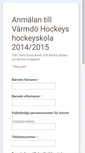 Mobile Screenshot of anmalan.varmdohockey.se