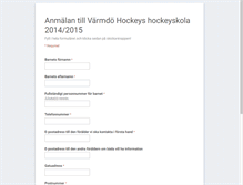 Tablet Screenshot of anmalan.varmdohockey.se